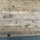 Large table for 10 people - 3m long - antique top / industrial legs