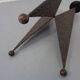 Brutalist German Iron Candleholder, 1960s