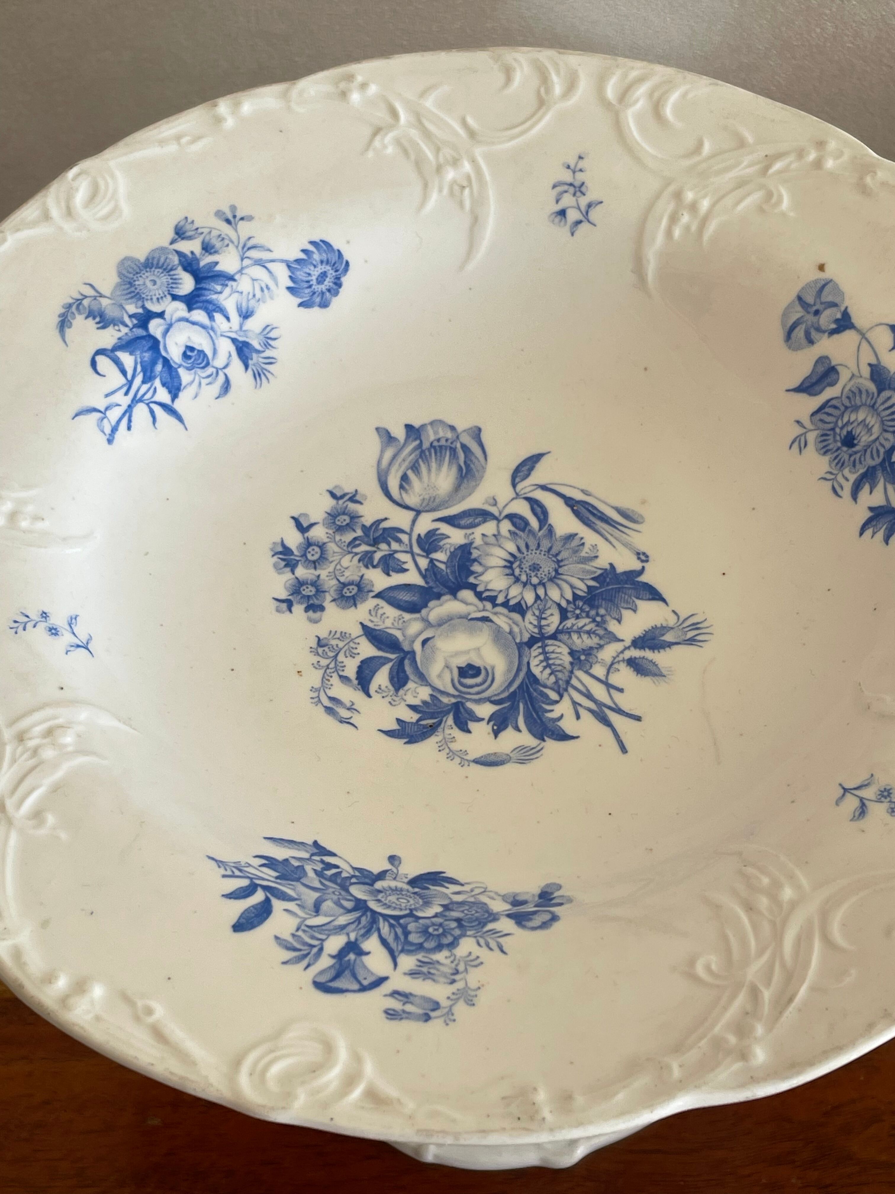 LM & C Feldspar stand cake display, fine nineteenth century compotier dish