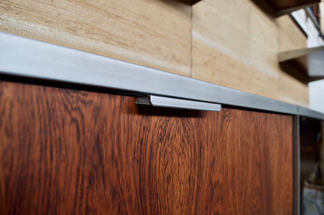 Système mural modulable à panneaux palissandre Georges Frydman années 70 efa éditeur