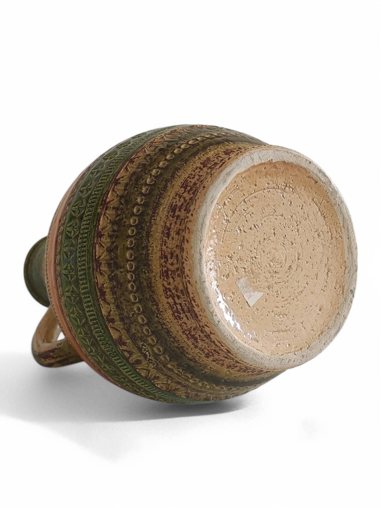 vase Bitossi par Aldo Londi, Décor Sahara pour Cer Paoli, Italie, années 1960.