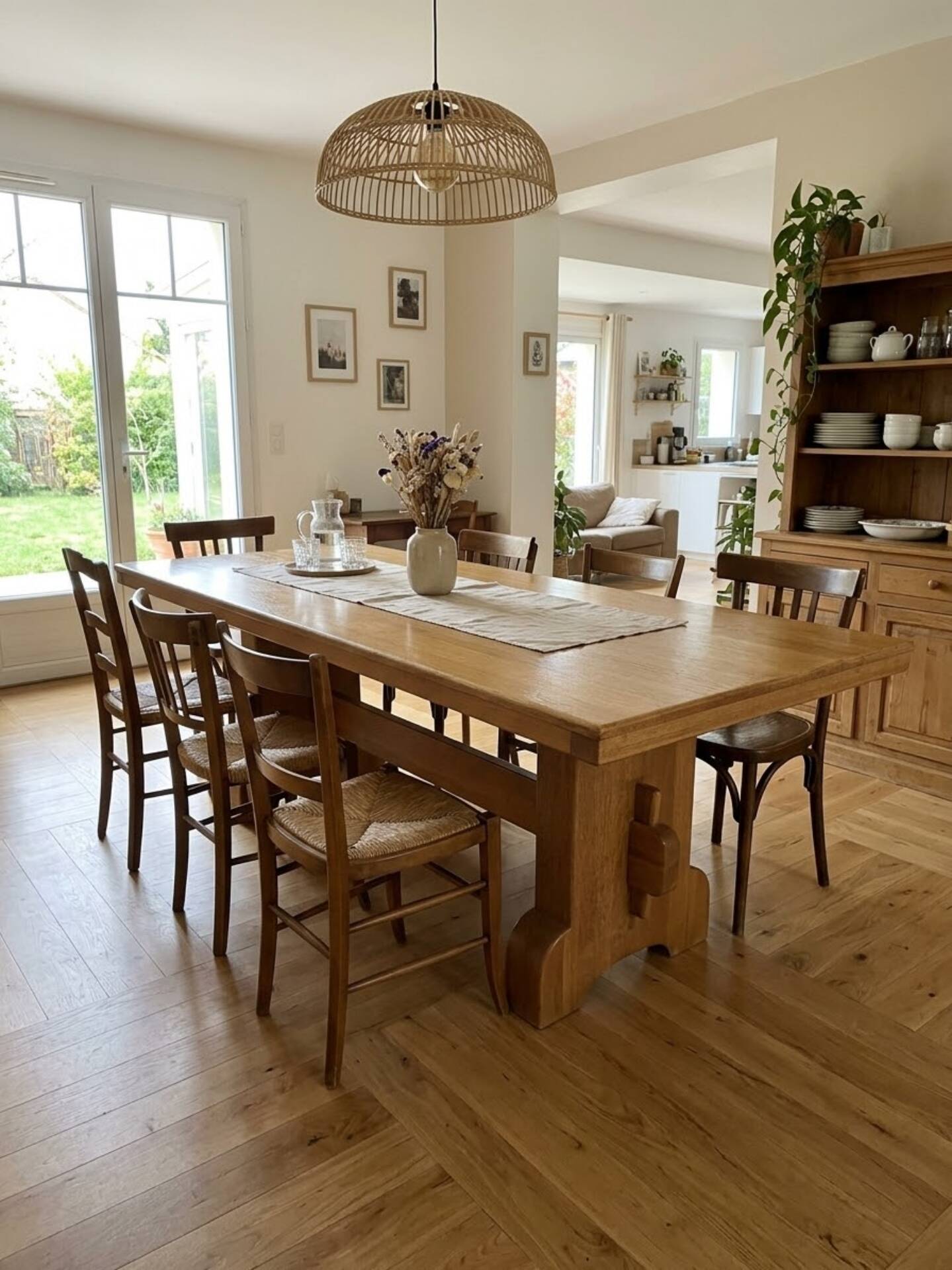 Monastery table in oak