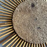 Rattan sun mirror