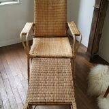 Rattan lounge chair