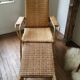 Chaise longue rotin