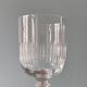 Set of 8 old glasses in Portieux crystal