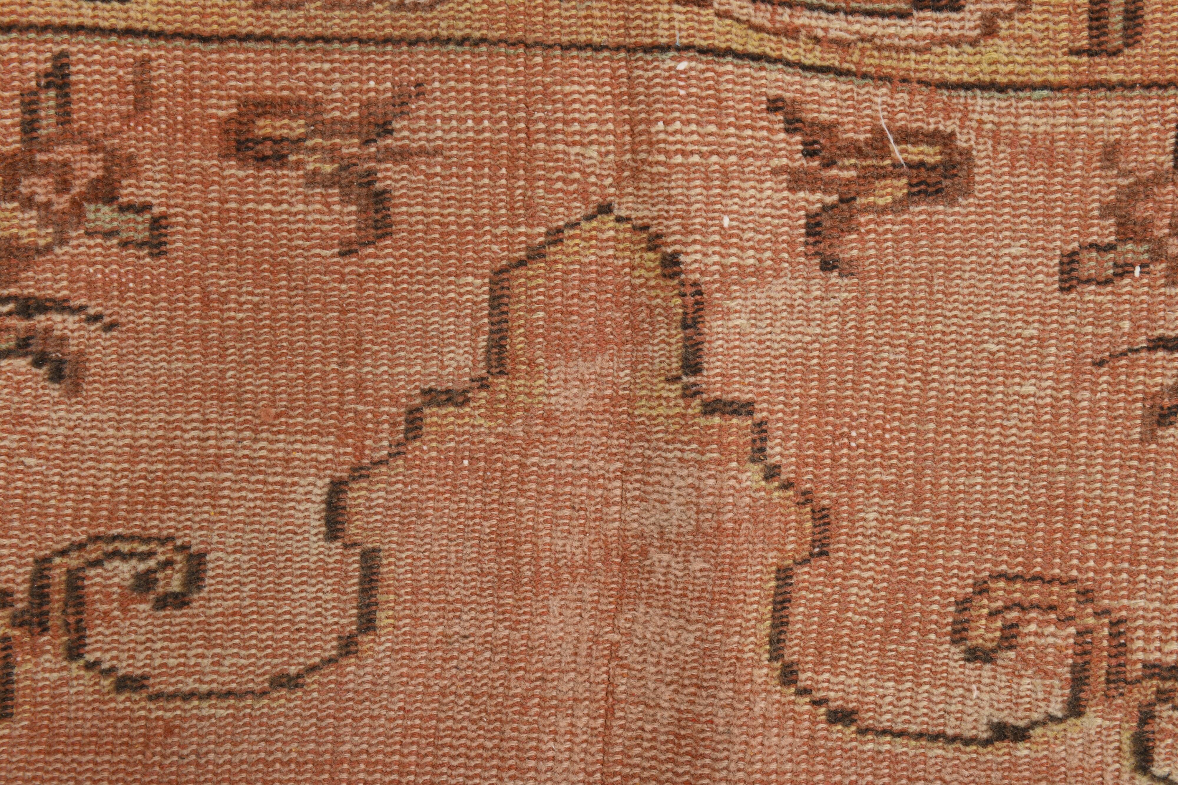 5x9 Copper Brown Oriental Persian Rug 166x273Cm