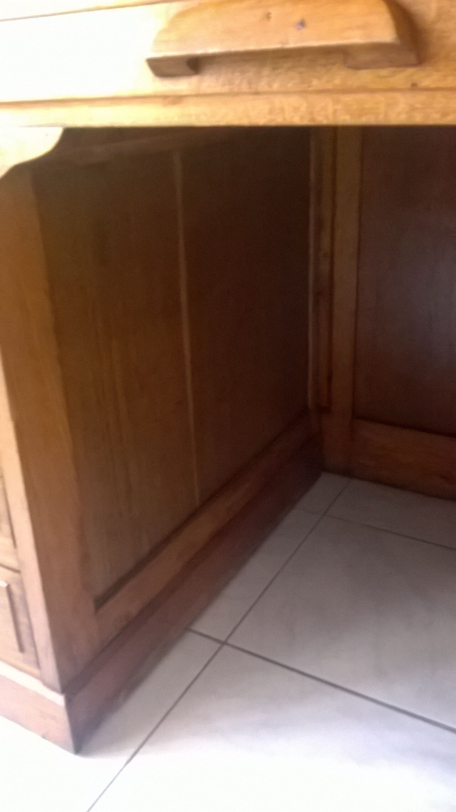 American desk with oak curtain