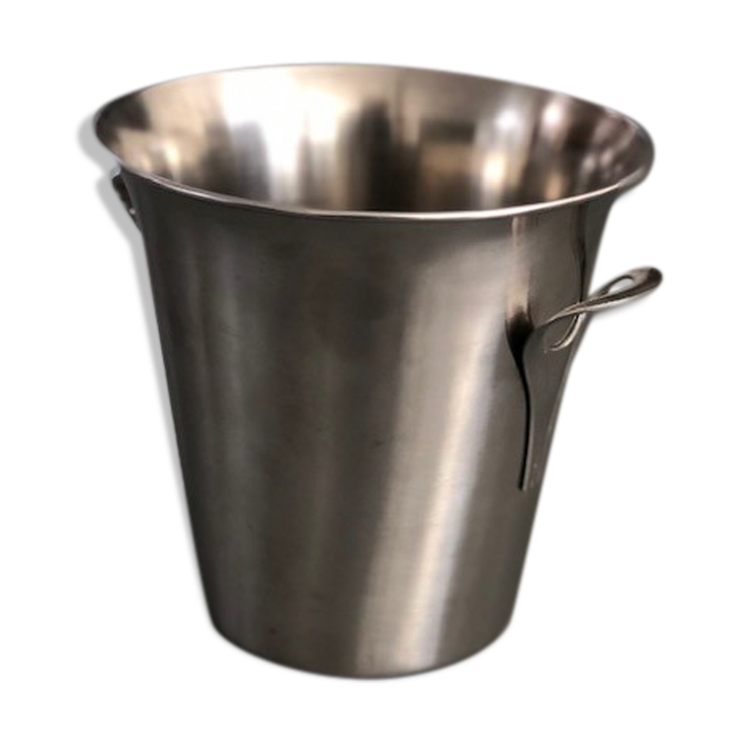 Brushed aluminum champagne bucket