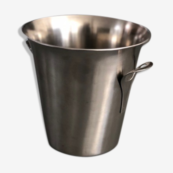 Brushed aluminum champagne bucket