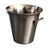 Seau à champagne en aluminium brossé