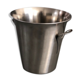 Brushed aluminum champagne bucket