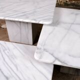 Set of 3 marble nesting coffee tables, Italy, 1980s