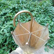 Vintage 1960s brass umbrella stand