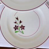 4 vintage flat plates from the Salins factory 210638