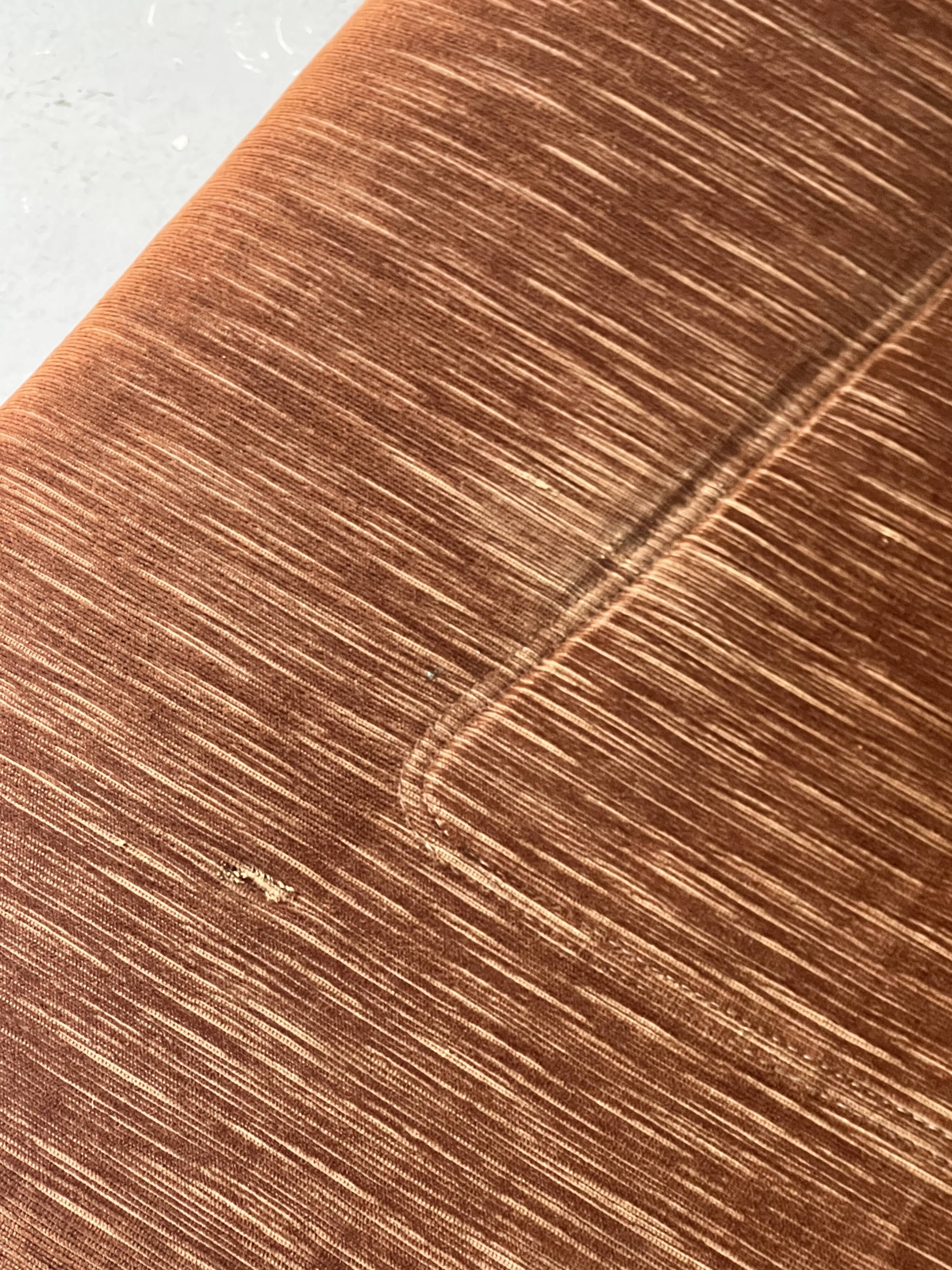 Velvet armchair with chrome metal by J. Charpentier, France, design 1970.