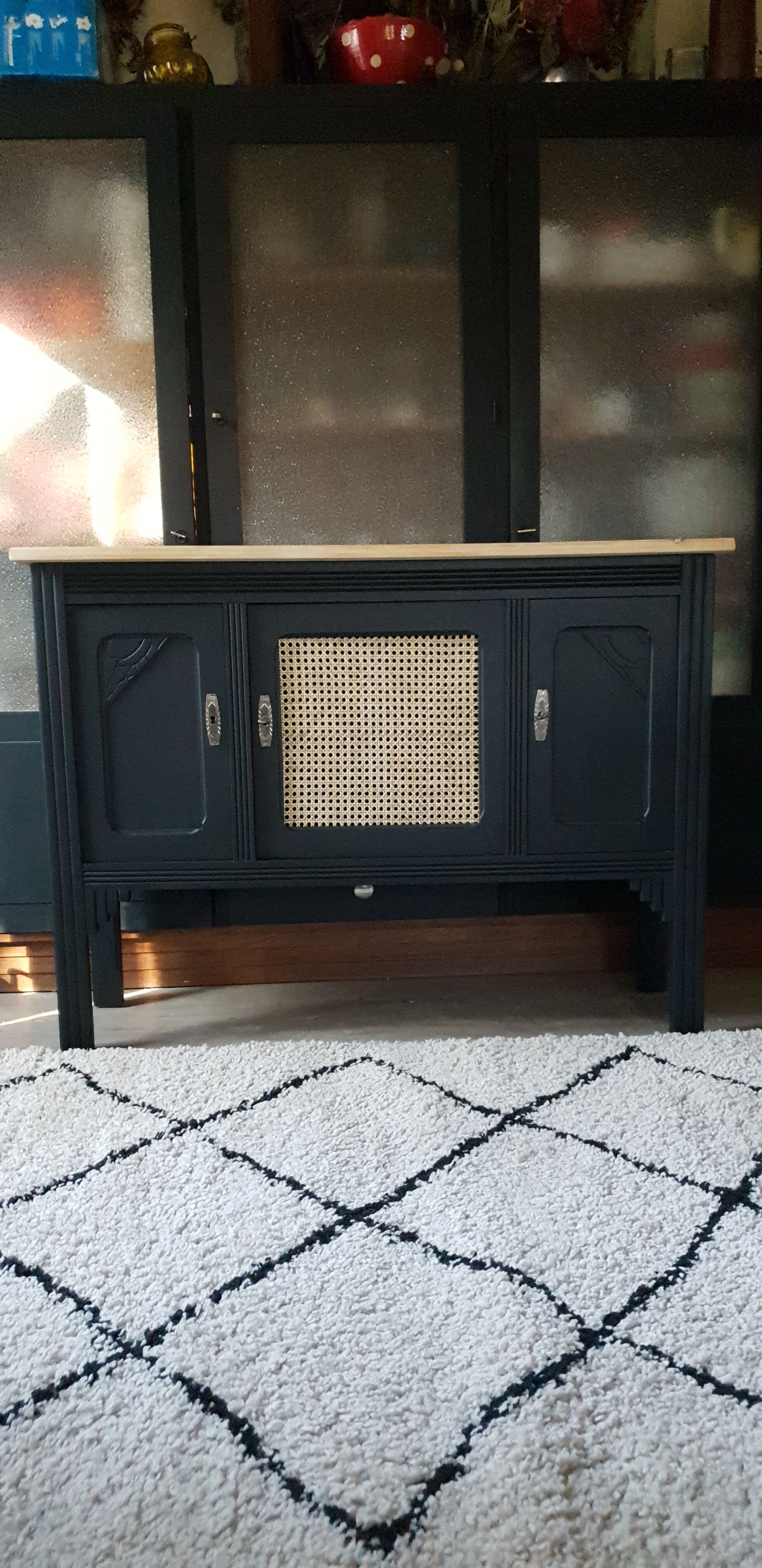 Black sideboard and canning