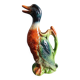 Vintage French duck-shaped jug, Saint Clément, barbotine