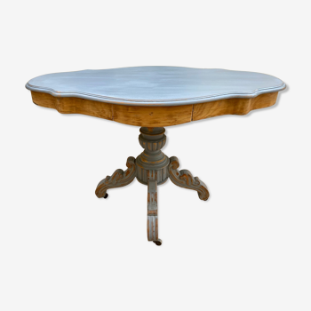 Napoleon III violin table in cherry tree