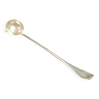 Cherry ladle punch ladle in silver metal signed Ercuis