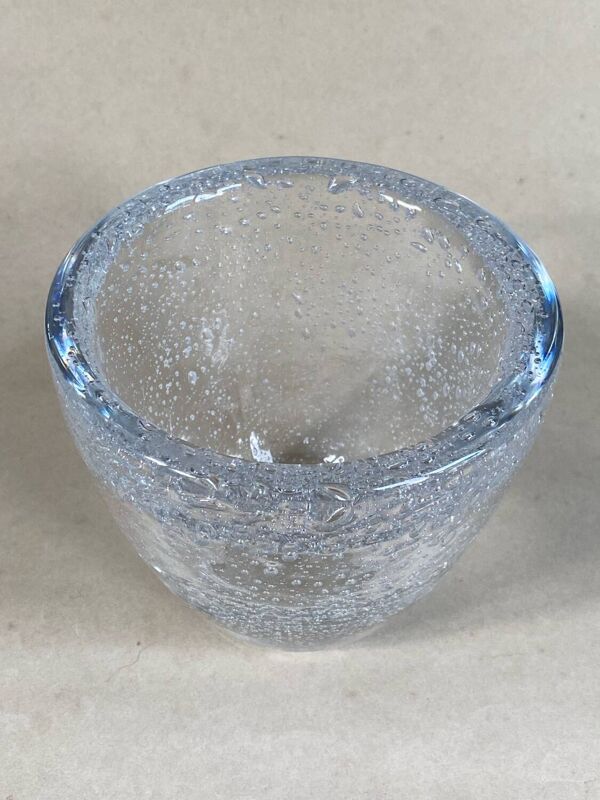 Daum Nancy France, vase bullé, vers 1930