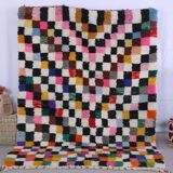 Handmade wool Berber rug 250x150 cm