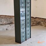 Clamshell furniture / Industrial metal furniture with two Strafor columns
