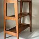 Étagère chêne design reconstruction vintage années 60