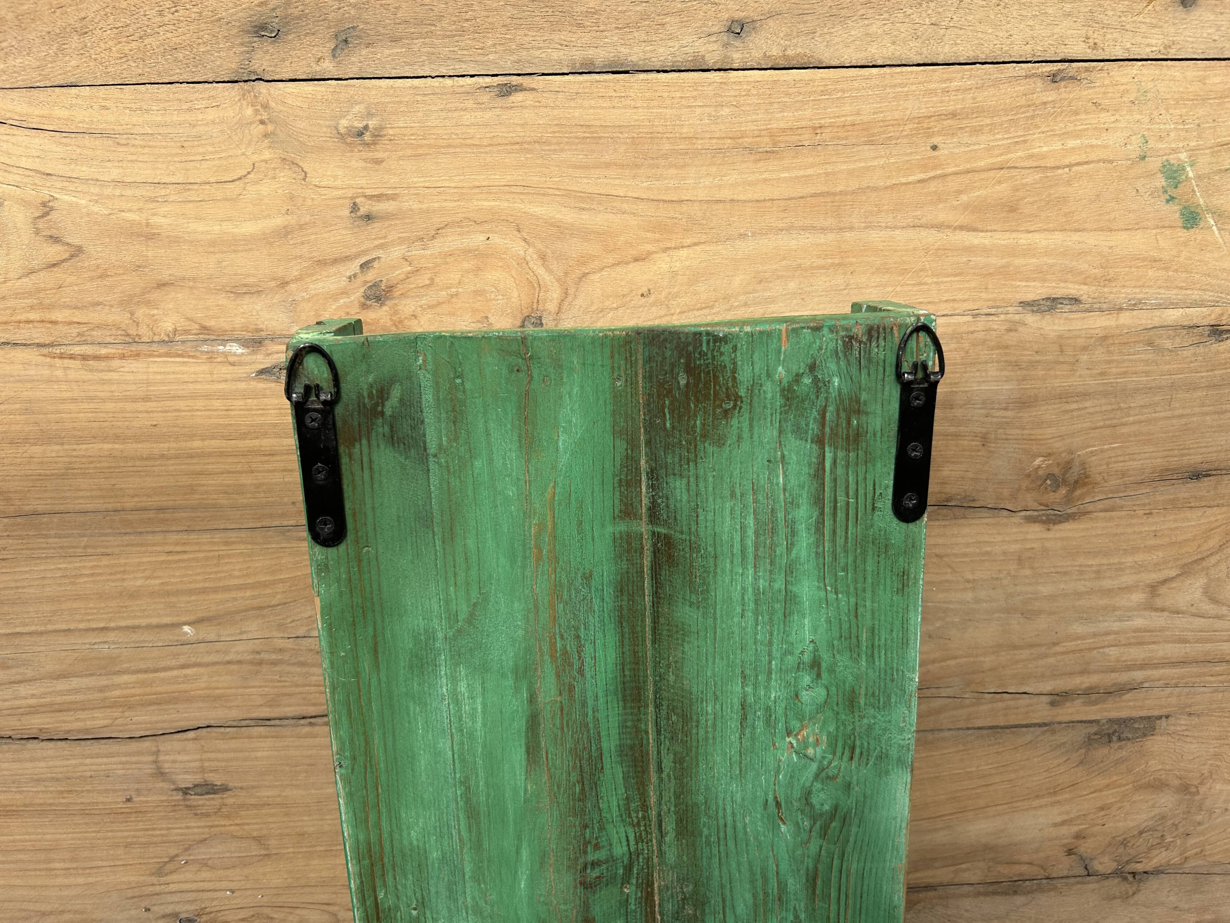 Wall display cabinet in Burmese teak with original patina.