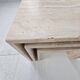 Italian 1980s Grooved Travertine Nesting Tables – Set of 3