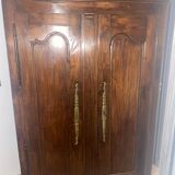 19th century walnut wardrobe