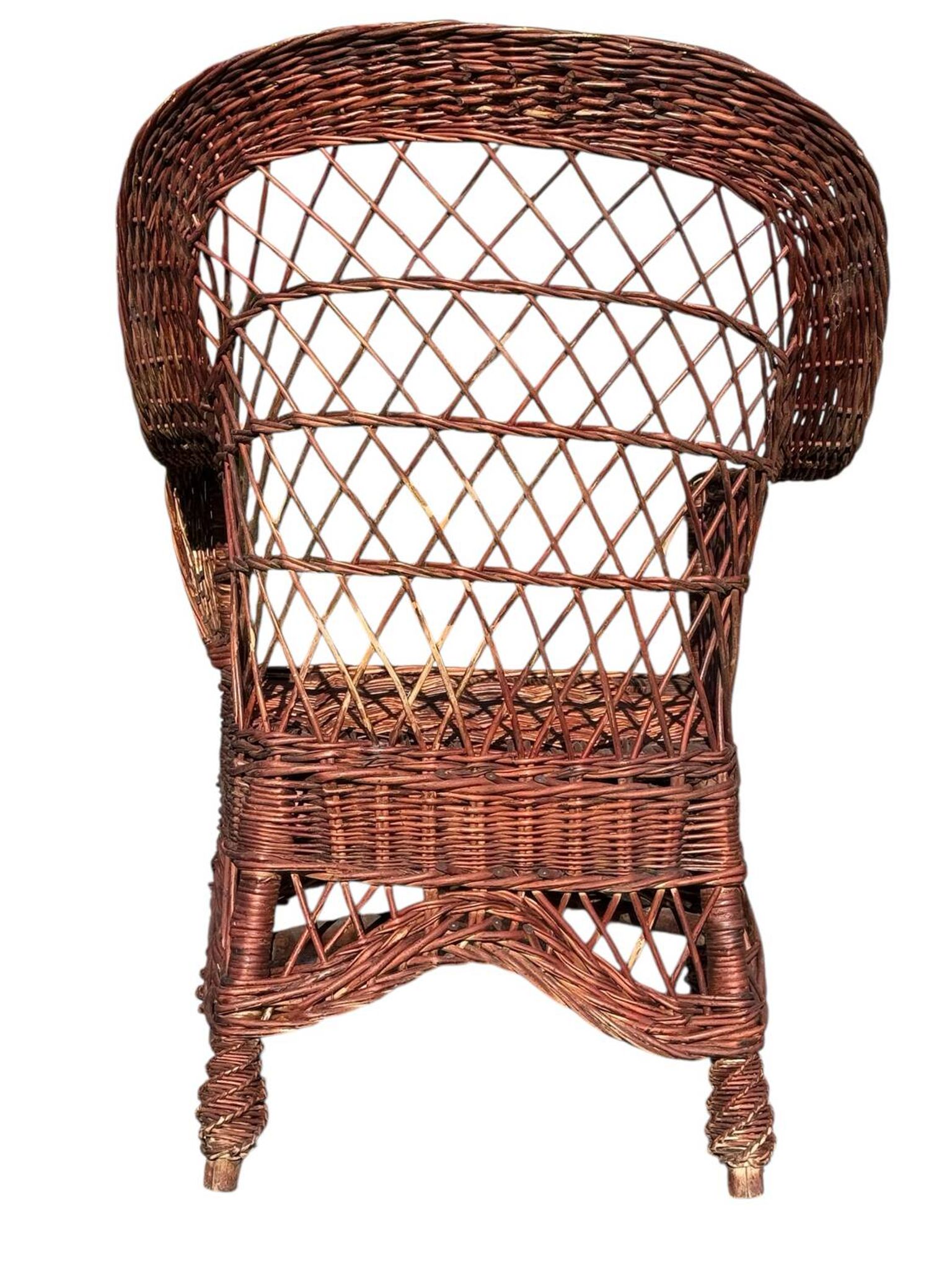 Fauteuil Rotin et Osier France 80’s
