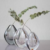 Crystal Lucid Drop Glass Vases by Sven Palmqvist for Orrefors, Sweden, 1950s, set of 3