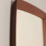 Vintage square mirror 60s in Teak Danish Design
