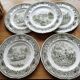 Set de 5 assiettes anglaises