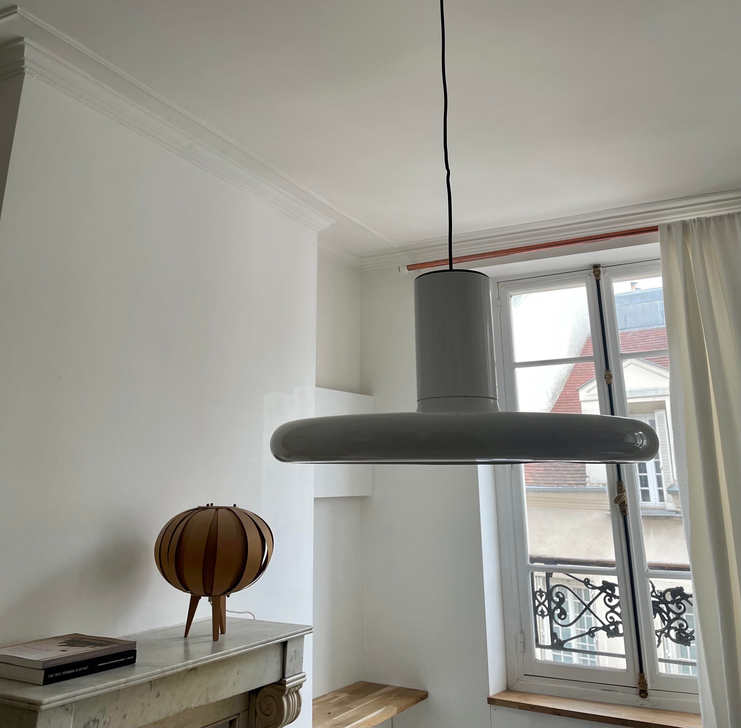Lamp Lita vintage white, France 1970