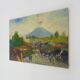 Oil on wood by Riccardo Capone Procession 50s 60s