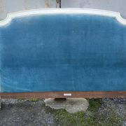 antique headboard in Louis XVI style
