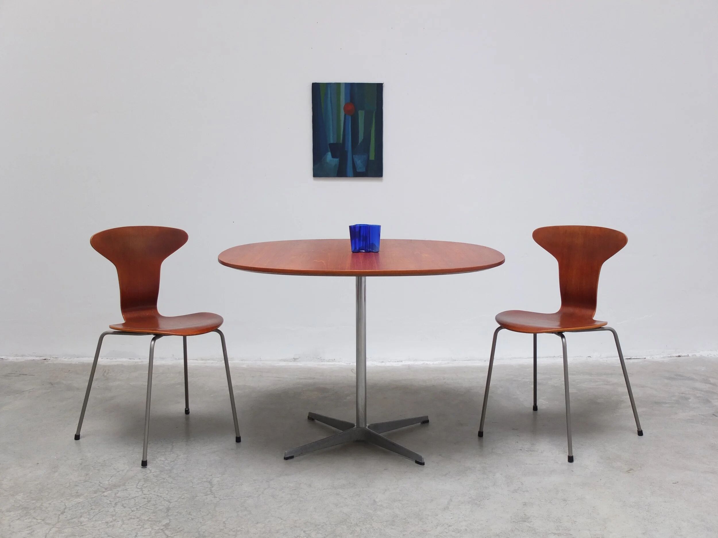 Teak 'Super-Circular' table by Piet Hein & Bruno Mathsson for Fritz Hansen, 1974