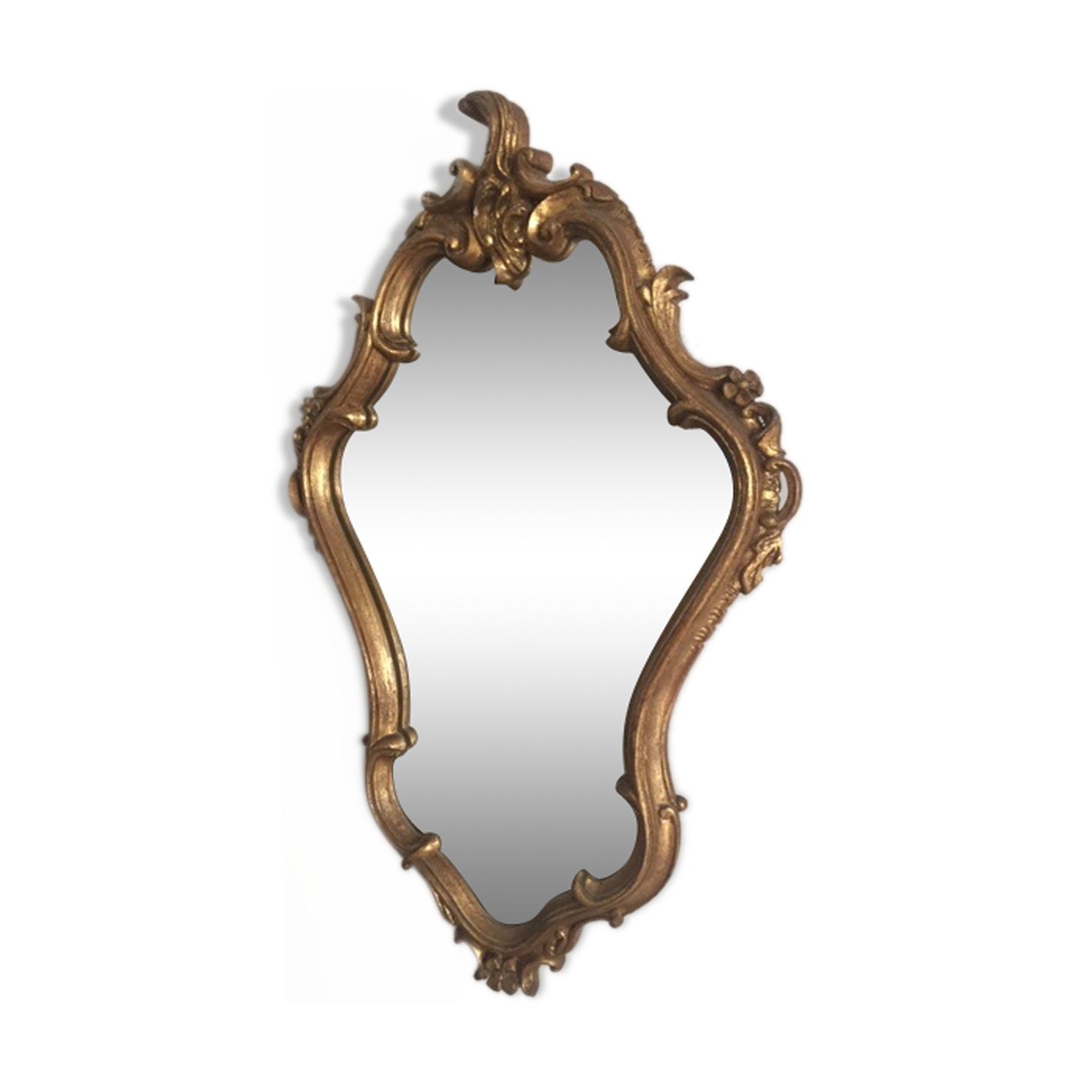 Golden vintage mirror 65x40cm