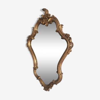 Golden vintage mirror 65x40cm
