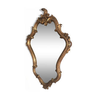 Miroir vintage doré 65x40cm