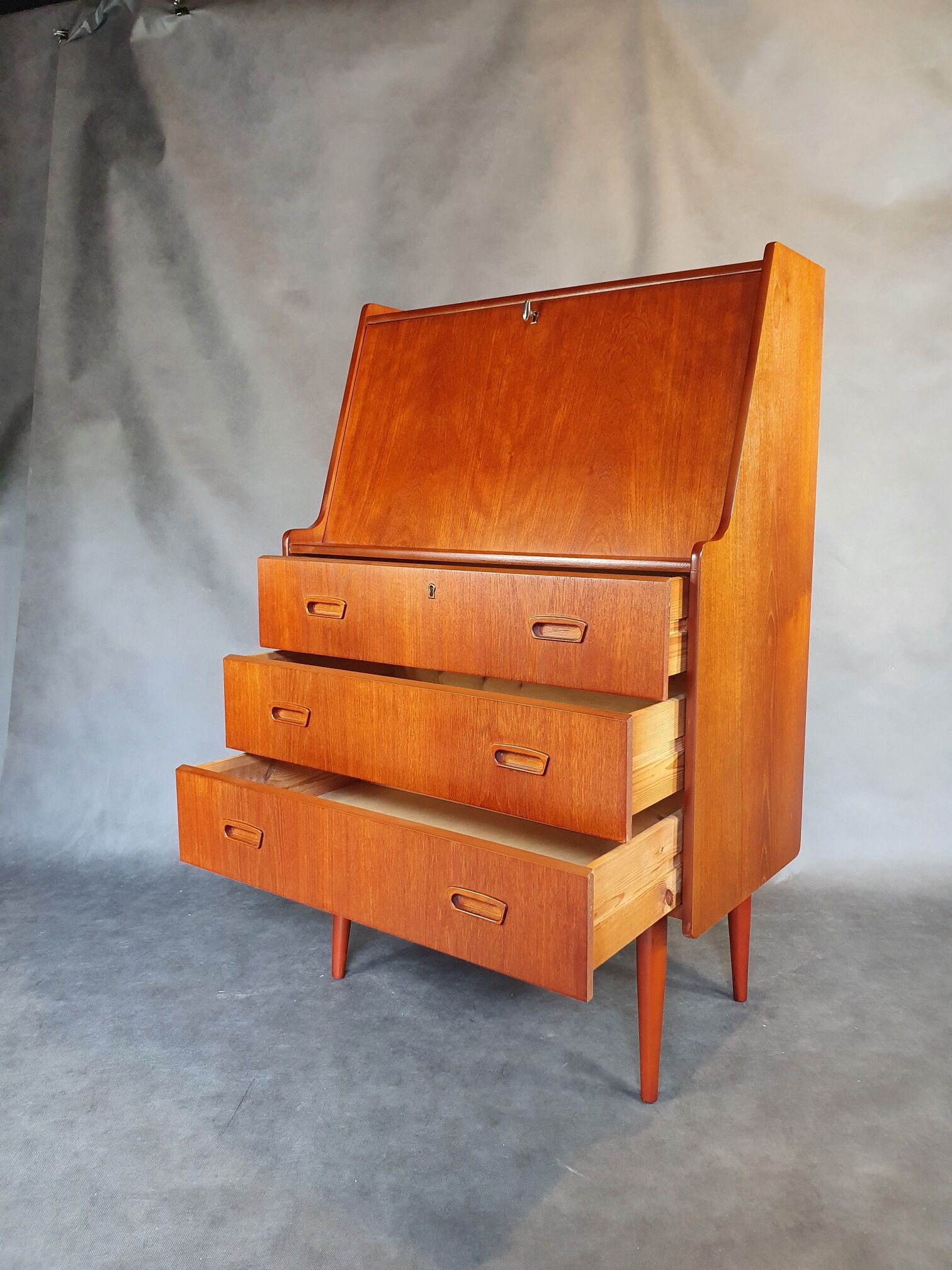 Norwegian vintage teak writing desk, 1960