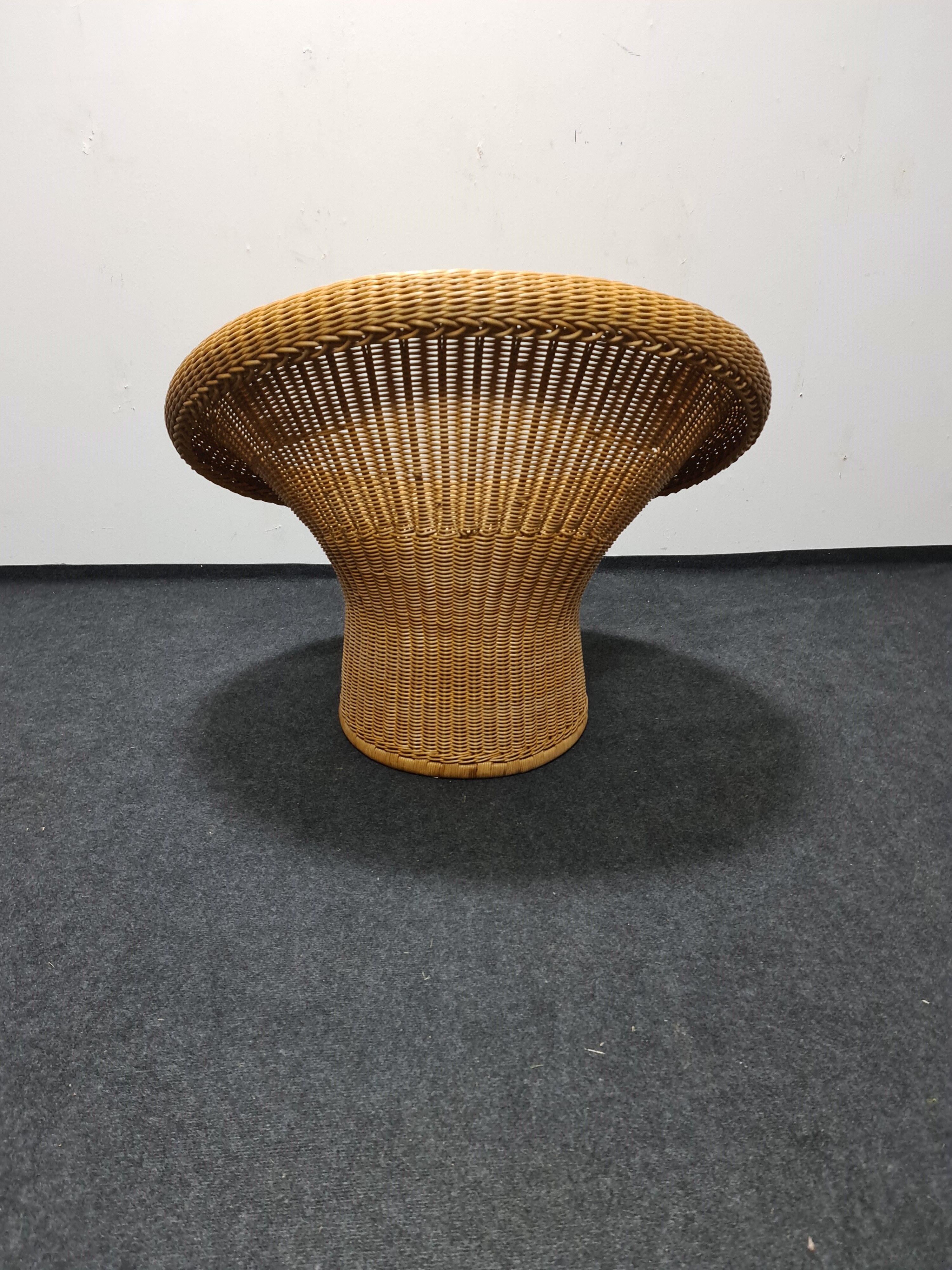 Vintage Egon Eiermann wicker chair model E 10