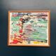 Swedish Oil on Canvas“Abstract Composition” by Klas Engman– Vintage &Framed