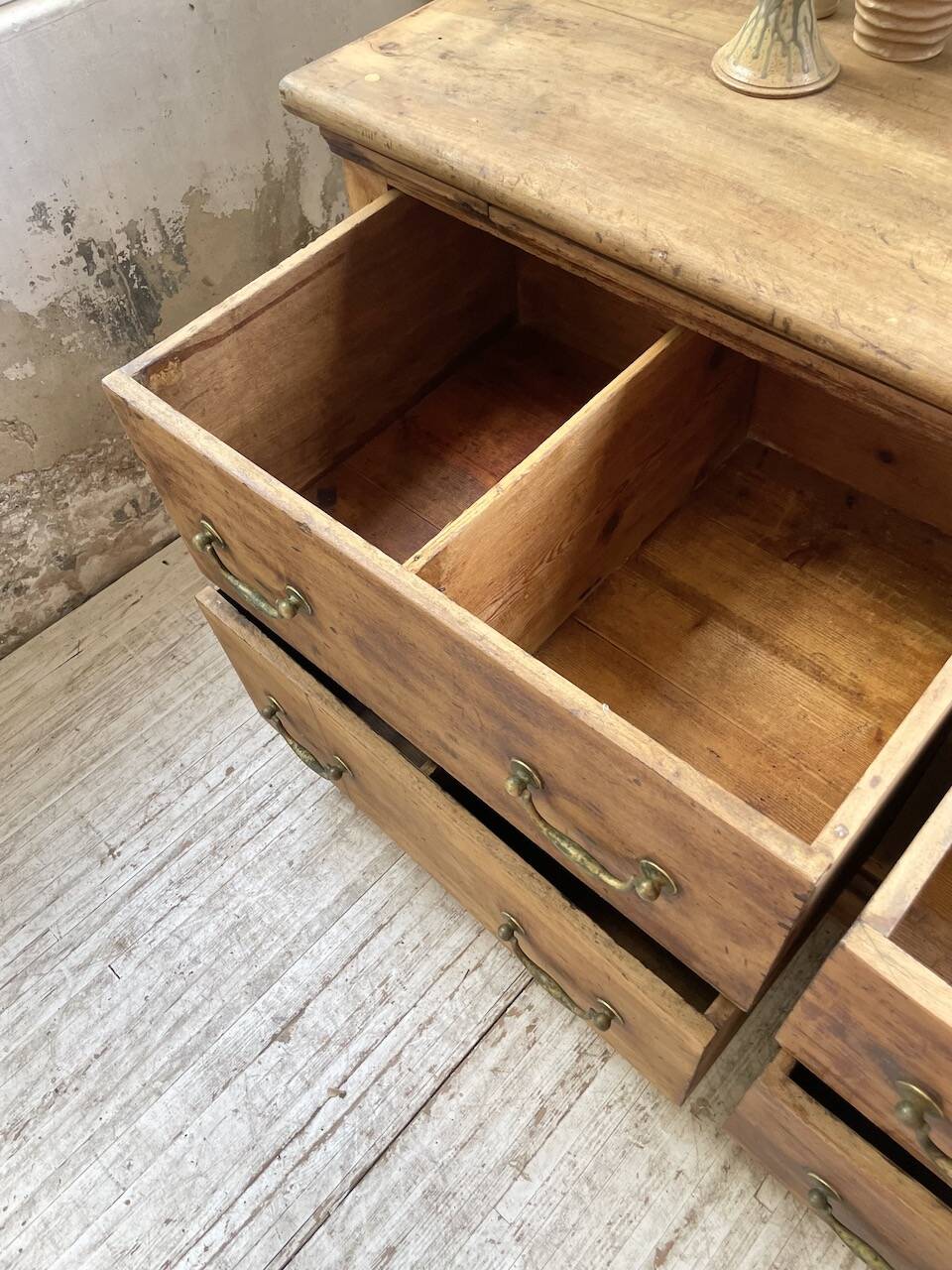 XXL walnut silk loom furniture from the 50s