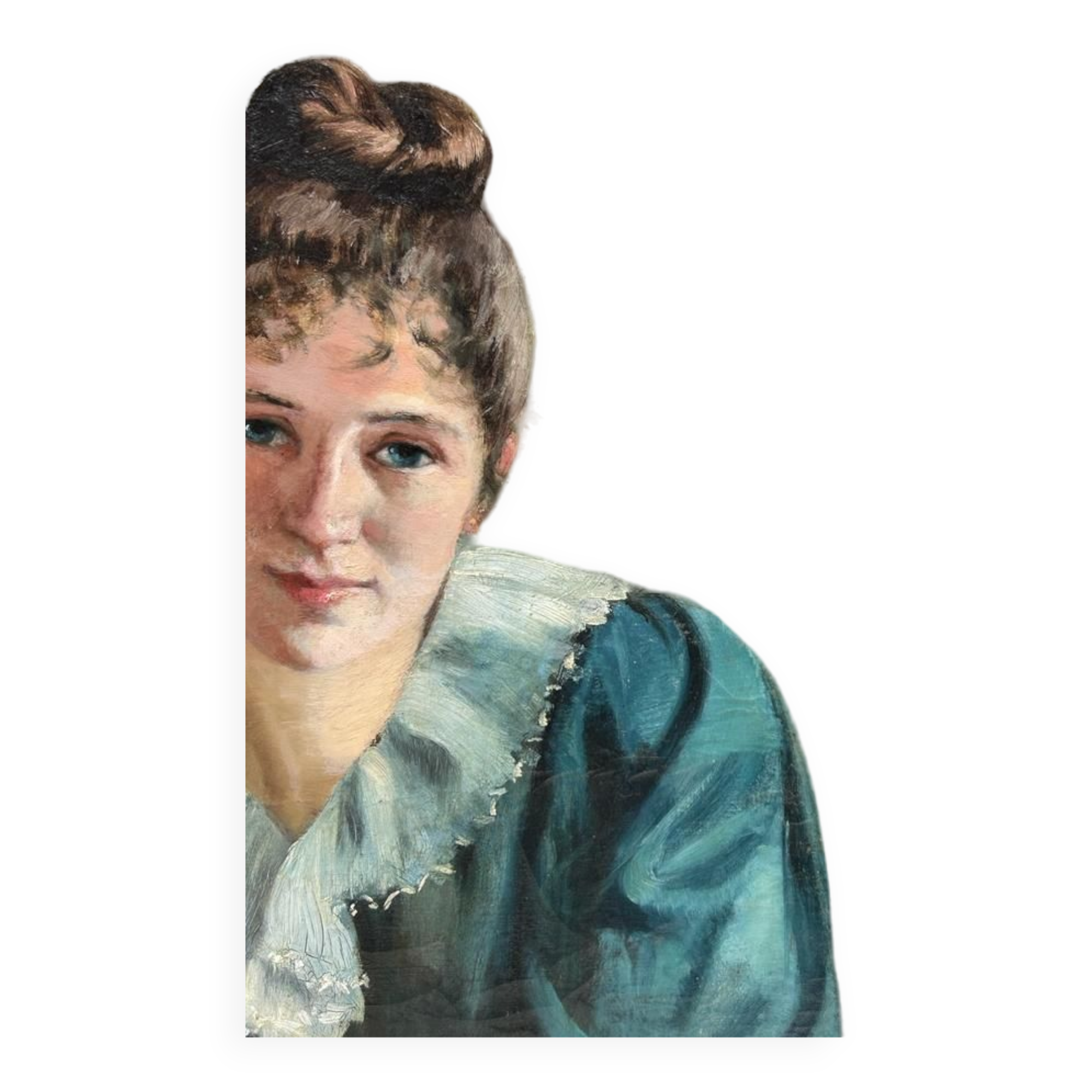 Portrait of a young woman circa 1890 - 1900