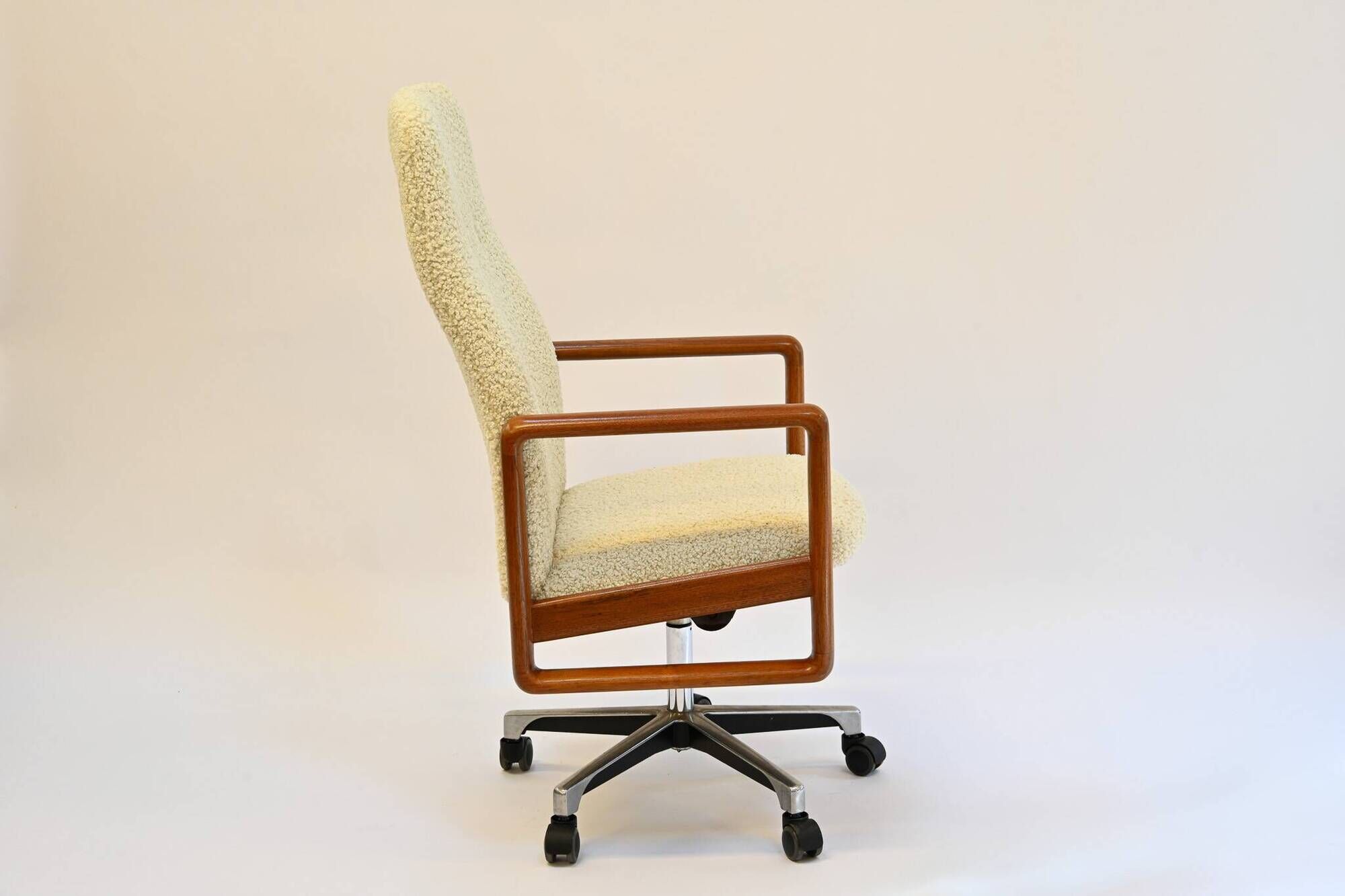 Teak office chair