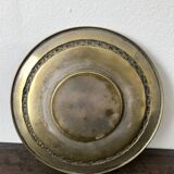 Duo of brass pockets or candle holders