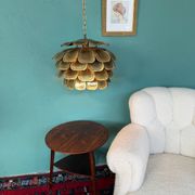 Mid Century Modern Brutalist Artichoke Pendent By Sven Åge Holm Sørens
